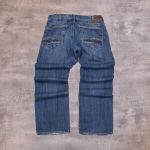 Silver Jean's Co Zac Low Rise Relax Fit baggy Flair Bootcut Denim Jean's Pant's